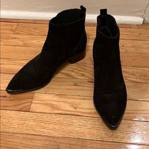 Marc Fisher black suede boots. Size 6